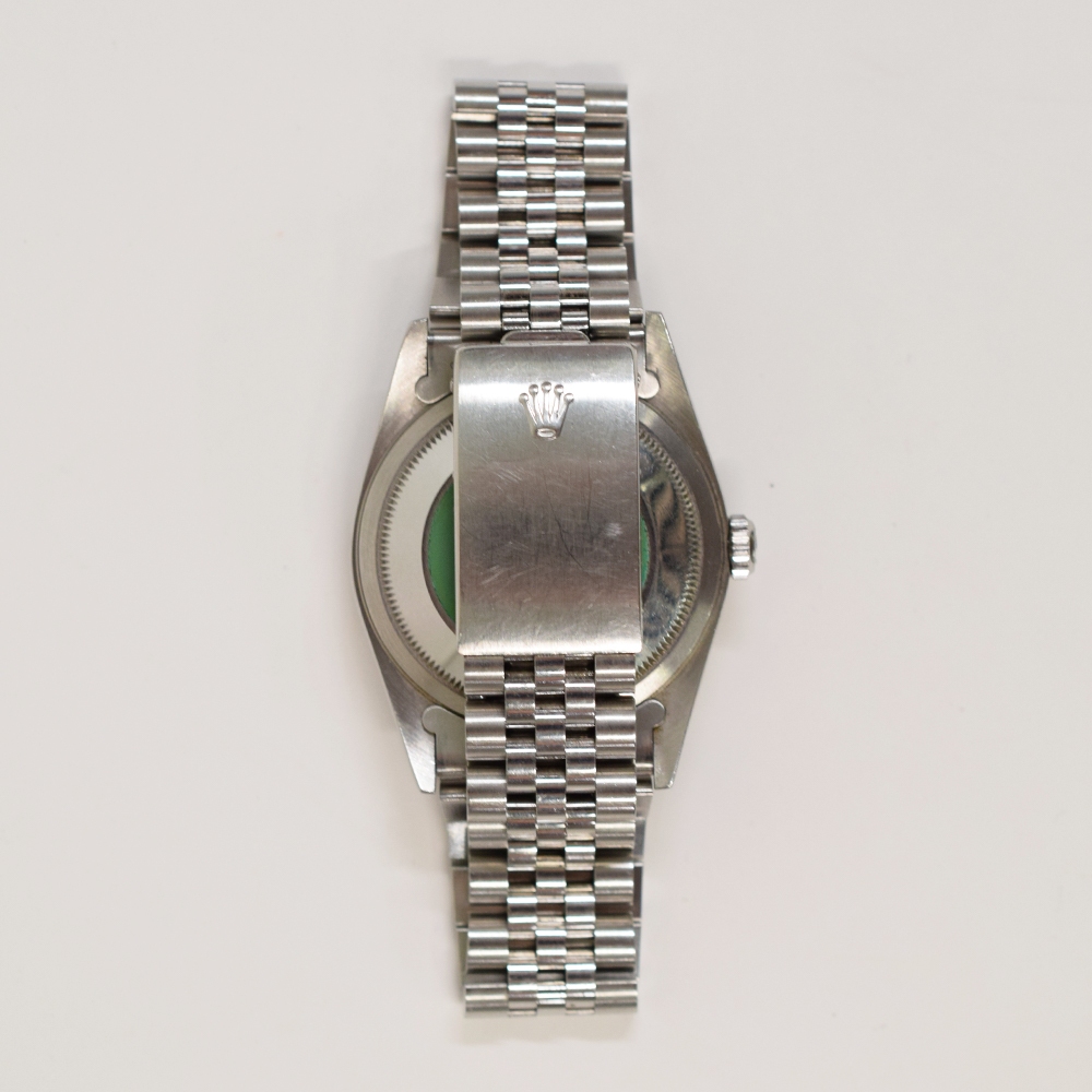 Rolex Datejust 36 Stainless Steel and White Gold Silver Dial 16234