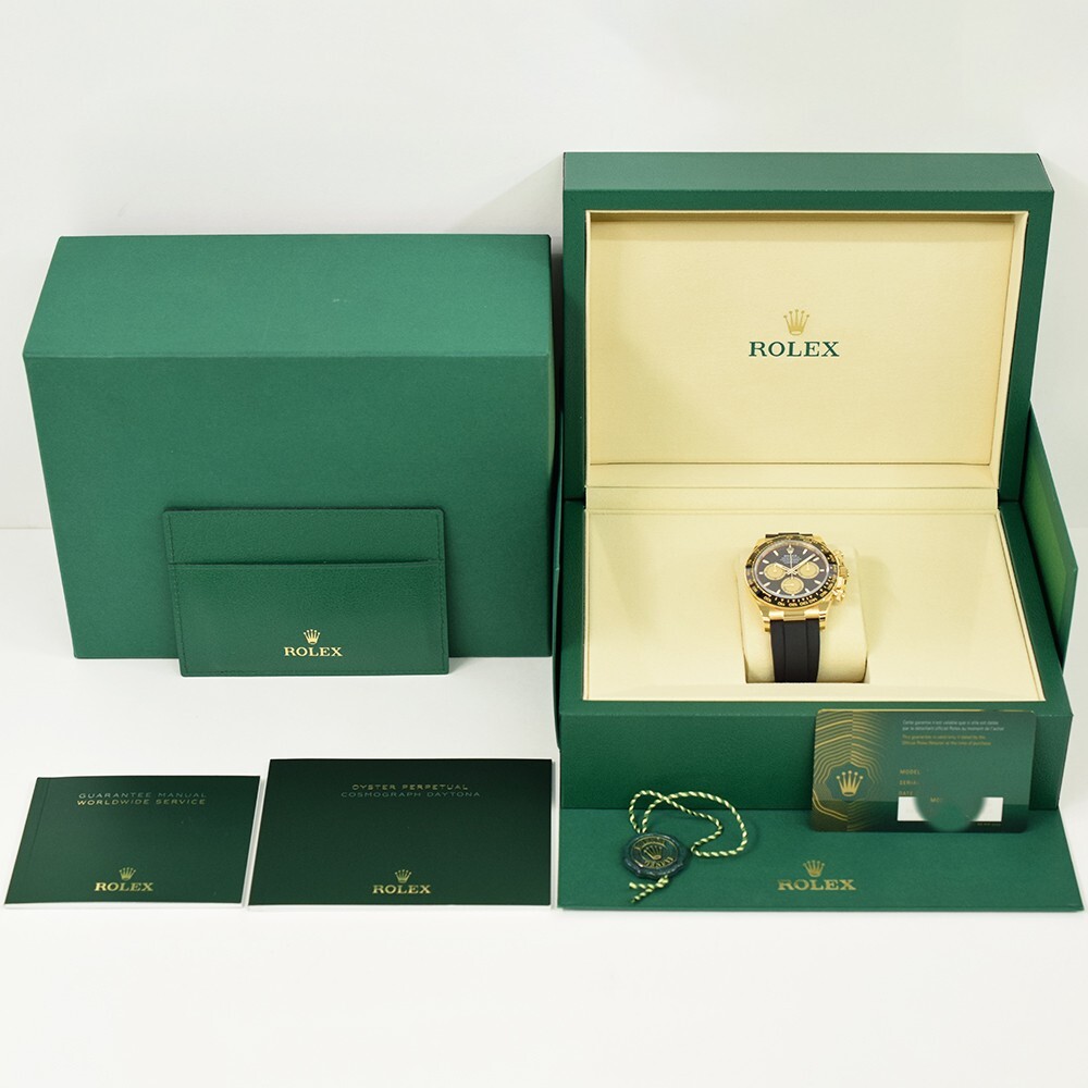 Rolex Daytona Yellow Gold Black Ceramic Bezel Black Dial 126518LN
