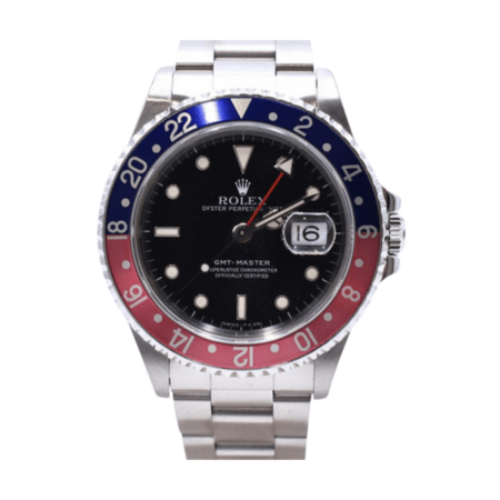 Rolex GMT-Master Stainless Steel “Pepsi” with Black Dial 16700