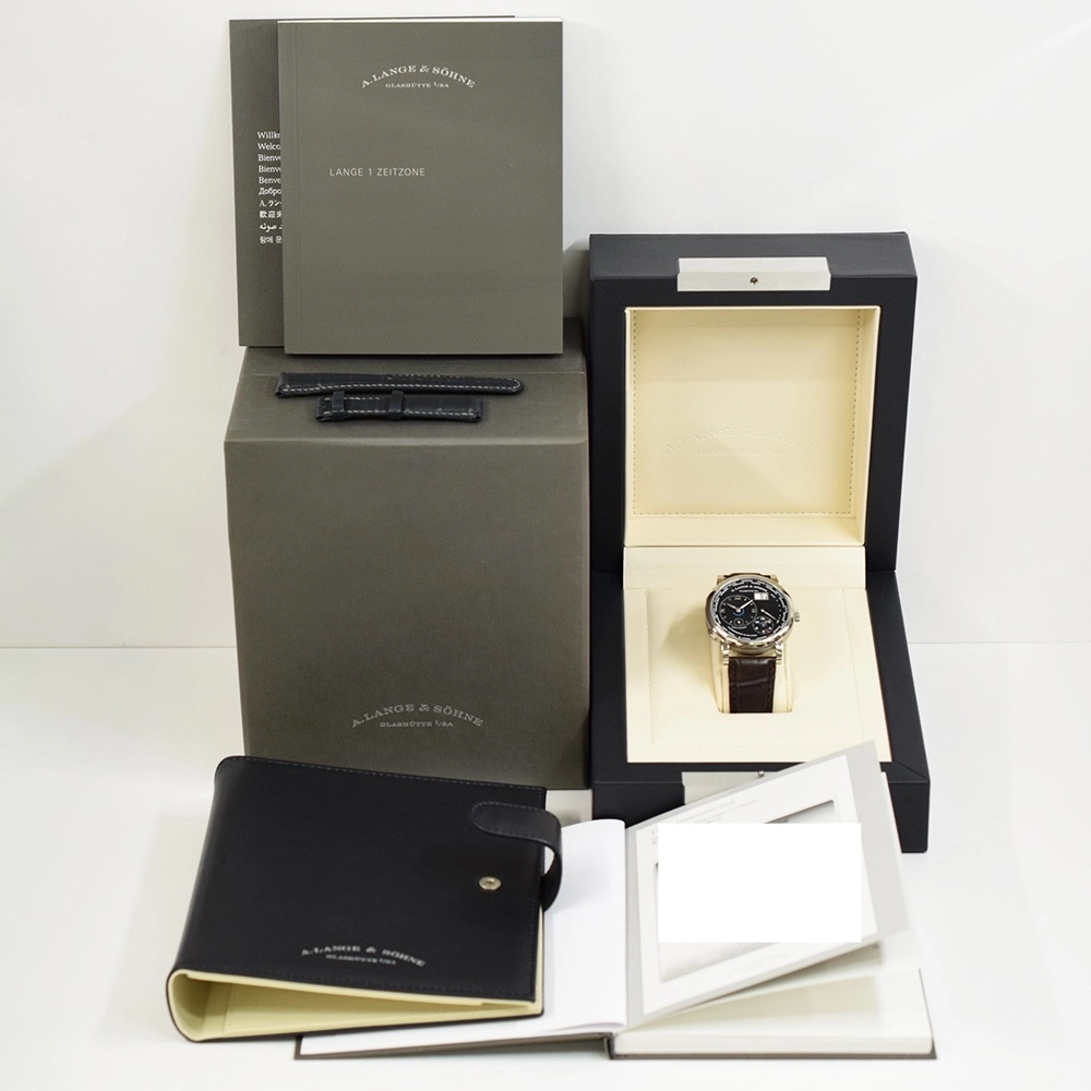 A. Lange & Söhne Lange 1 Time Zone White Gold Black Dial 136.029