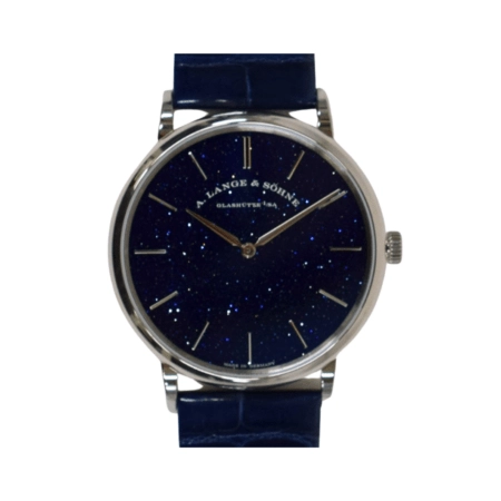 A. Lange & Söhne Saxonia Thin White Gold Blue Dial 205.086