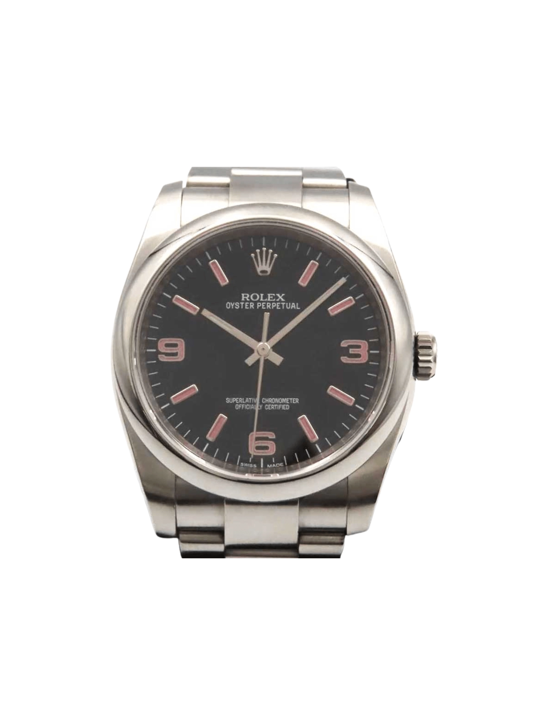 Rolex Oyster Perpetual 36 Stainless Steel Black Arabic Dial 116000
