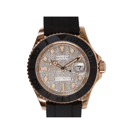 Rolex Yacht-Master 40mm Rose Gold Pave Diamond Dial 126655