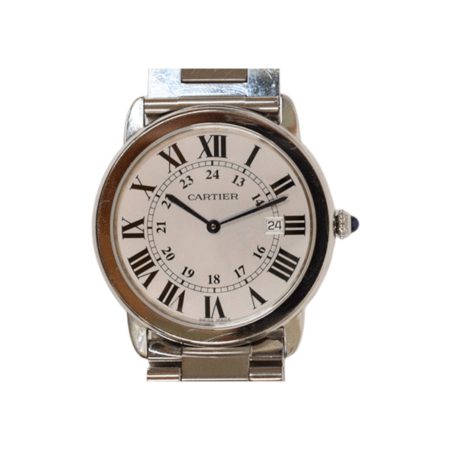 Cartier Ronde Solo Stainless Steel Silver Roman Dial W6701005