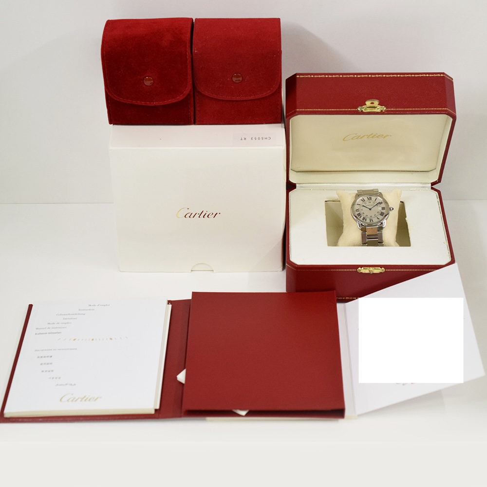 Cartier Ronde Solo Stainless Steel Silver Roman Dial W6701005