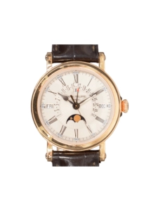 Patek Philippe Perpetual Calendar Retrograde Date Rose Gold White Roman Dial 5159R-001