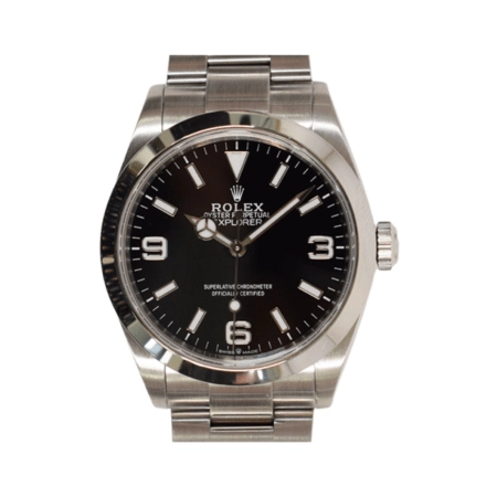 Rolex Explorer Stainless Steel Black Arabic Dial 22427