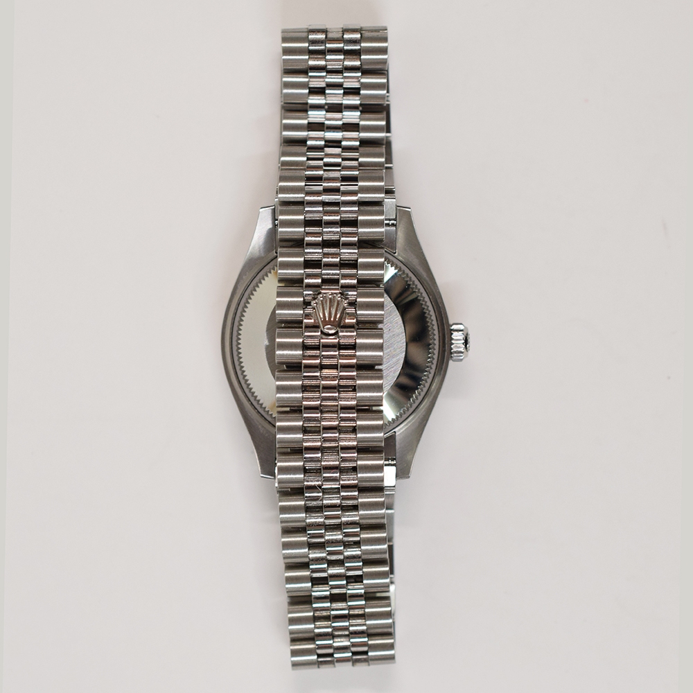Rolex Datejust 31 Stainless Steel and White Gold Green Stick Dial 278274