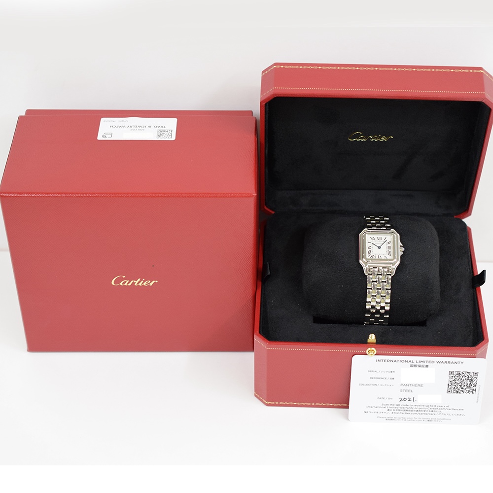 Cartier Panthère de Cartier Stainless Steel White Roman Dial WSPN0007
