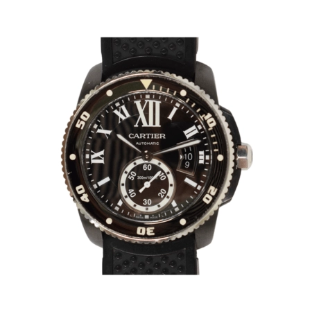 Cartier Calibre De Cartier Diver ADLC-Coated Stainless Steel Black Roman Dial WSCA0006