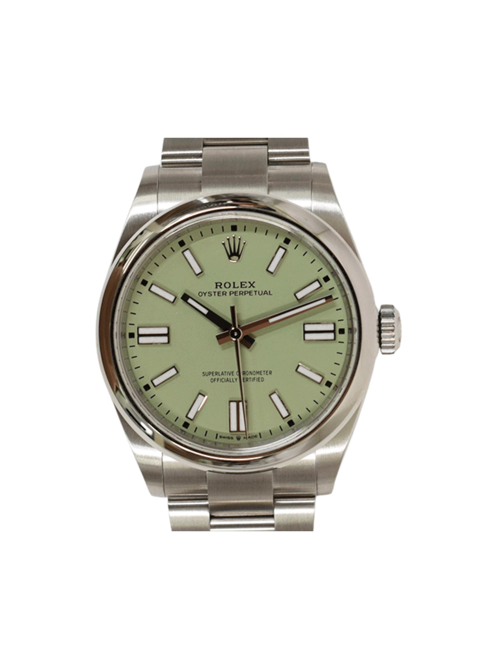 Rolex Oyster Perpetual Stainless Steel Pistachio Dial 277200