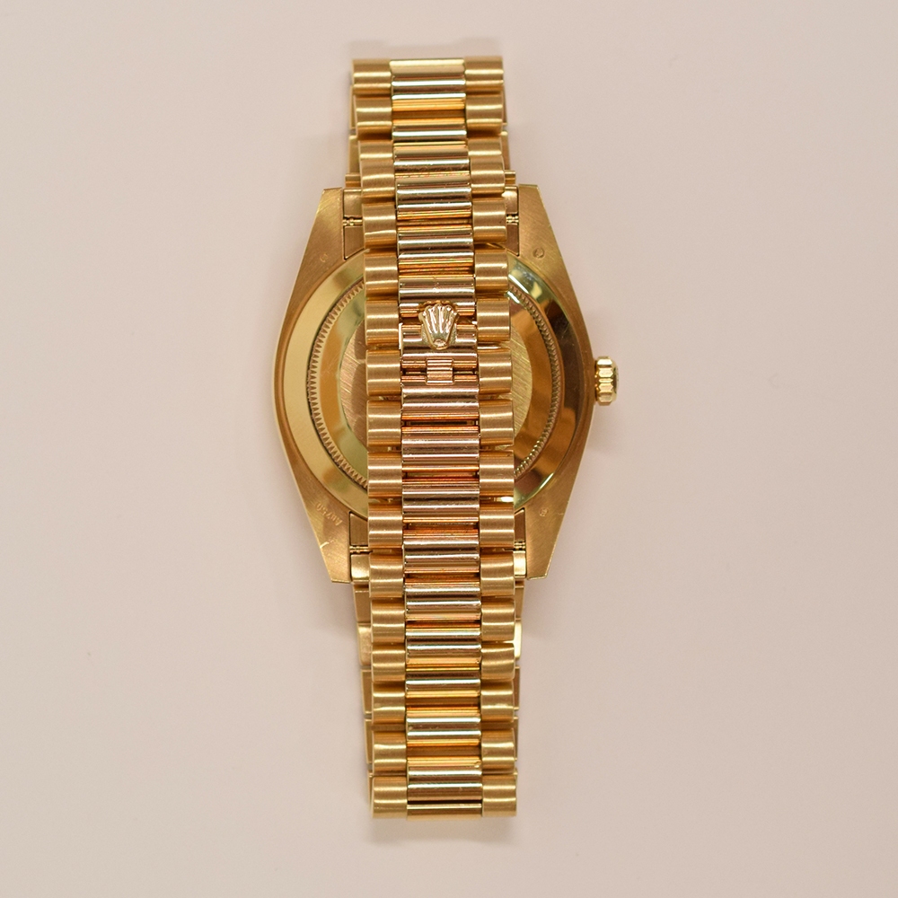 Rolex Day-Date 40 Yellow Gold Black Diamond Dial 228238A