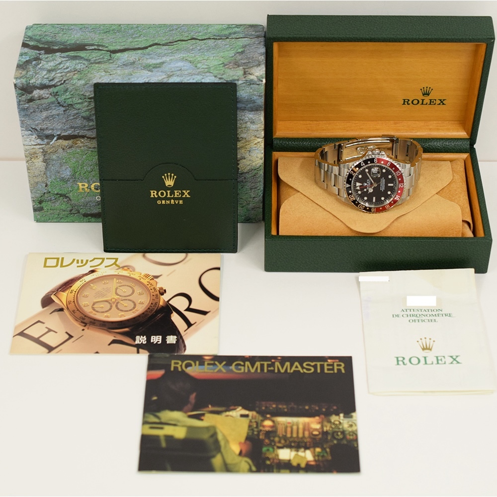 Rolex GMT-Master II Stainless Steel "Coke" Black Dial 16710