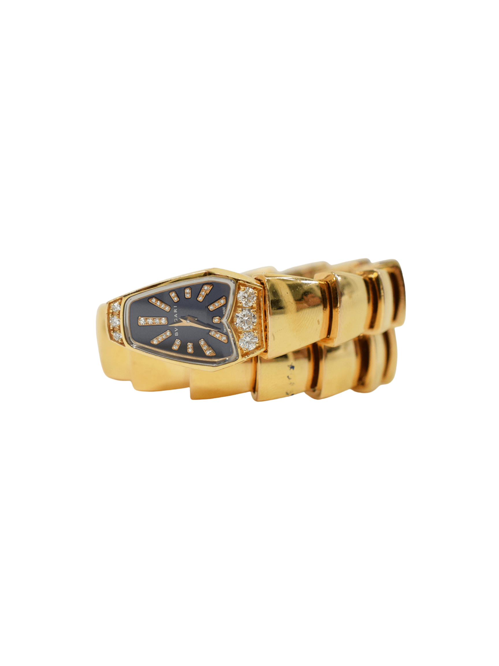 Bvlgari Serpenti 26mm Rose Gold Black Diamond Dial SPP26BGD1GD.1T