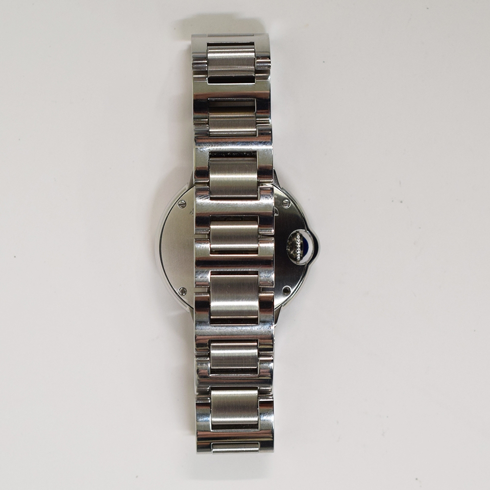 Cartier Ballon Bleu Stainless Steel ivory Roman Dial W4BB0015