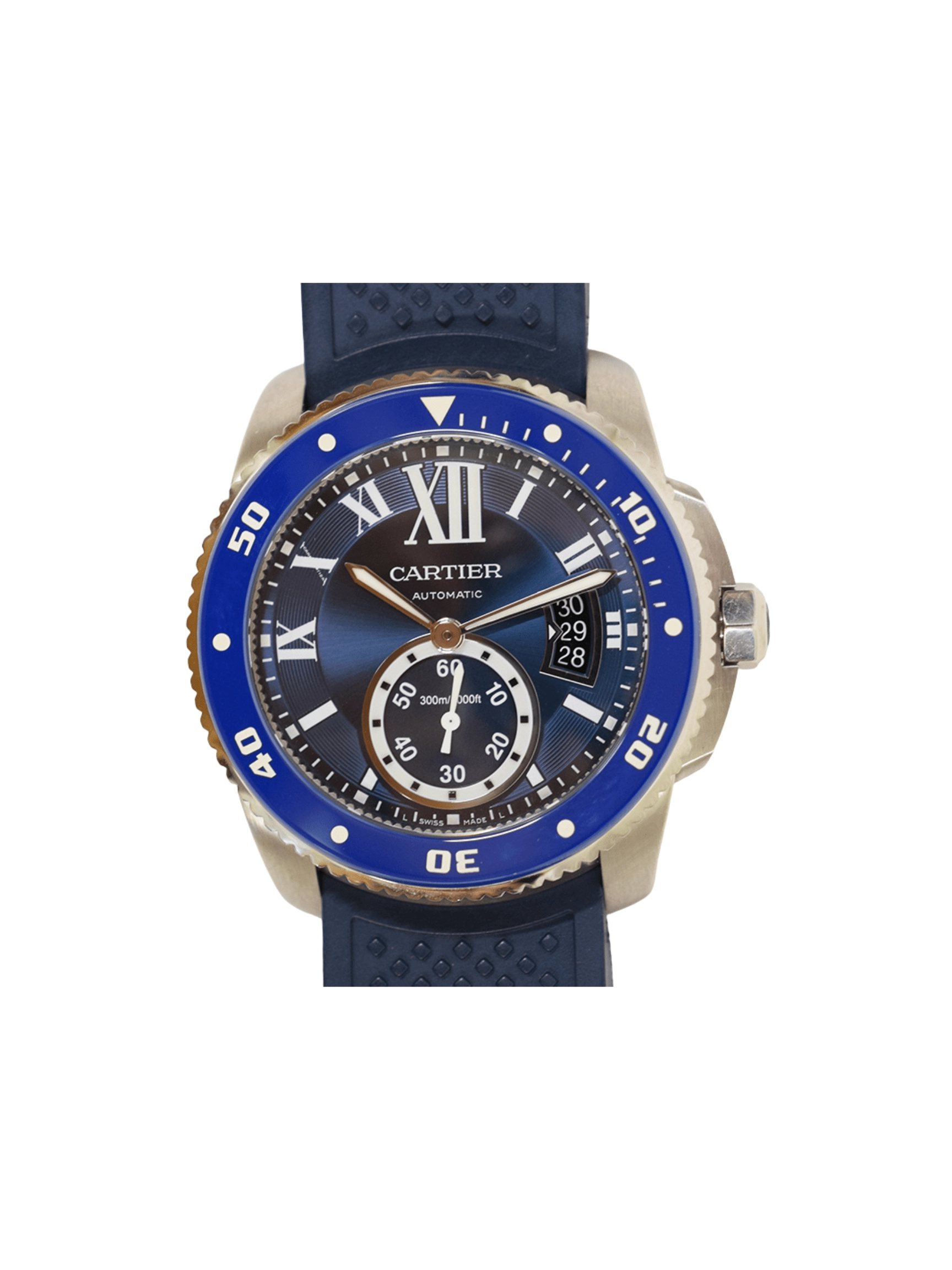 Cartier Calibre De Cartier Diver Stainless Steel Blue Roman Dial WSCA0010
