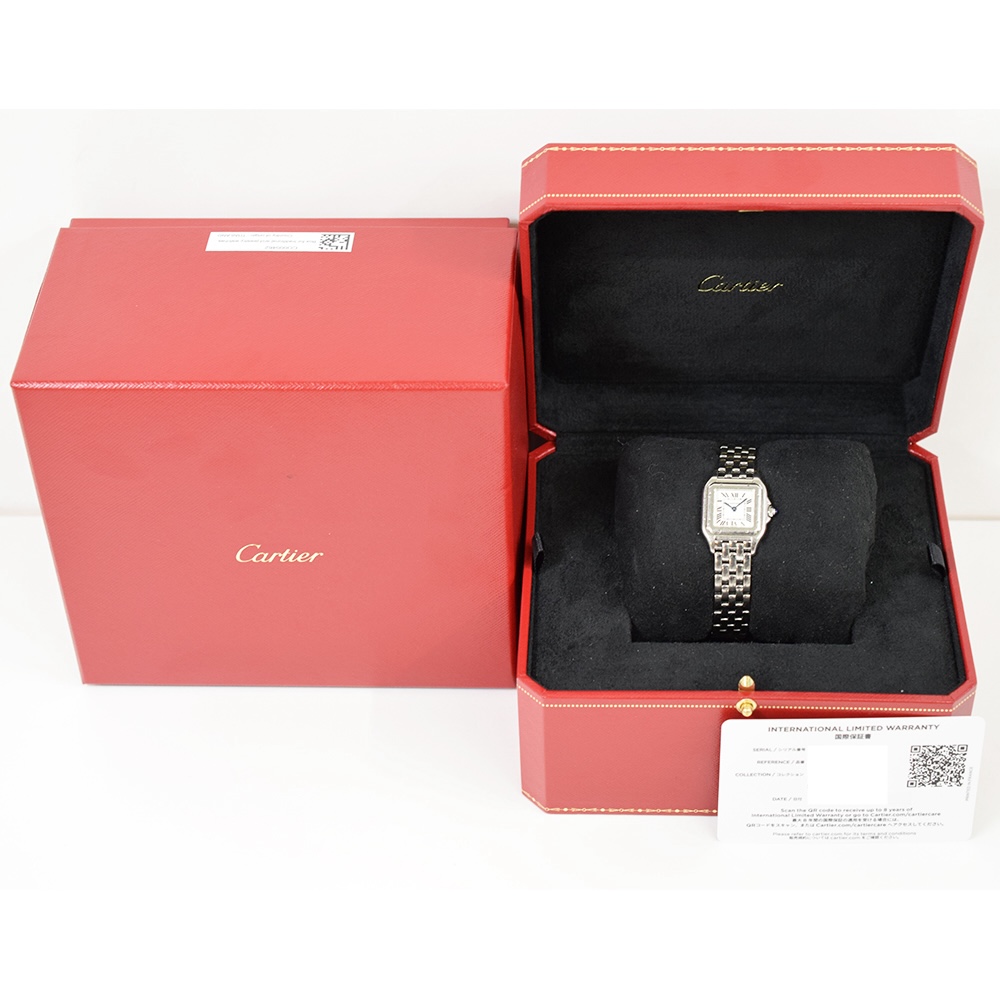 Cartier Panthere Stainless Steel Silver Roman Dial WSPN0006