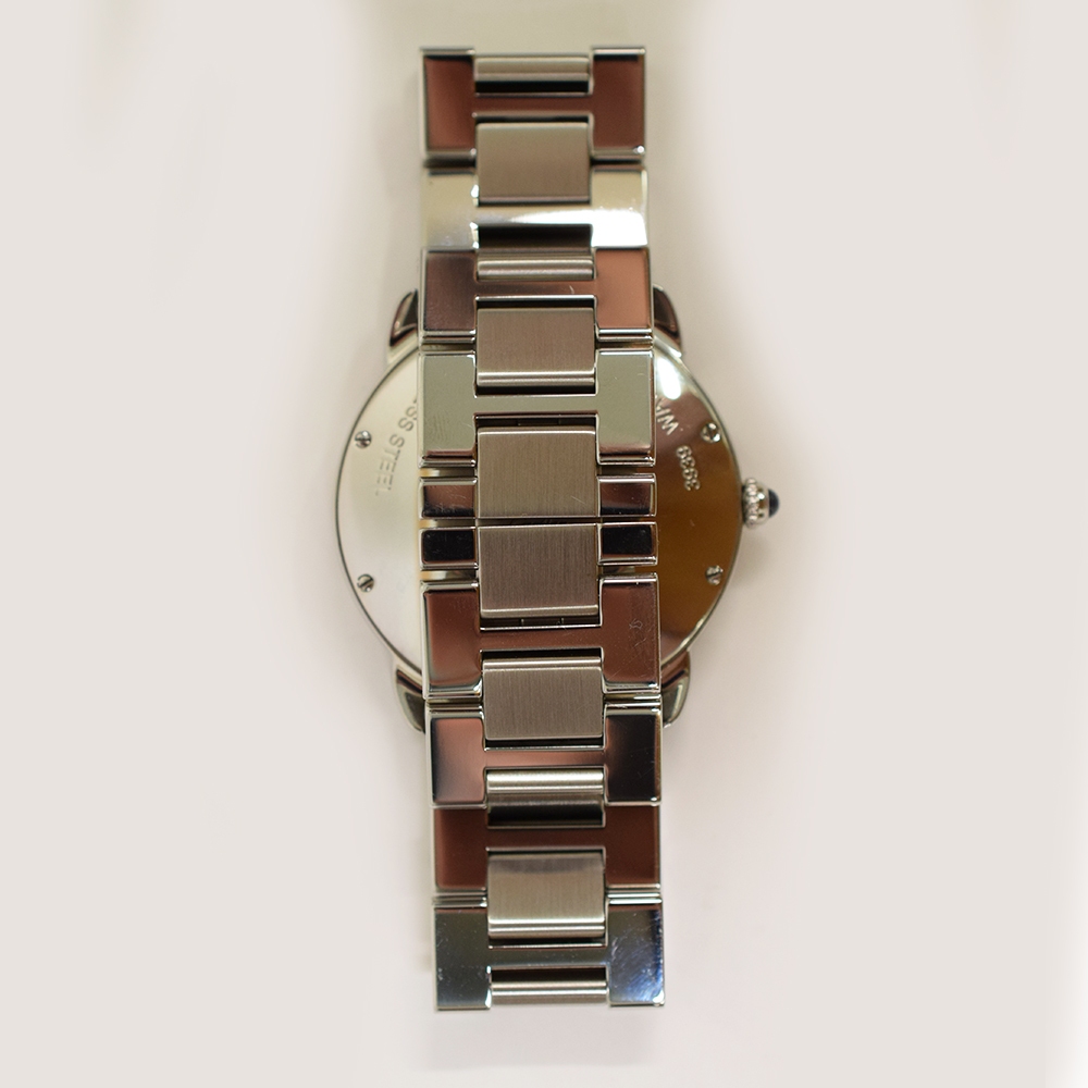 Cartier Ronde Solo de Cartier Stainless Steel White Roman Dial WSRN0012