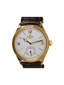 Rolex 1908 Yellow Gold Silver Dial 52508