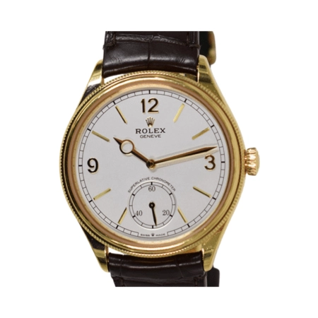 Rolex 1908 Yellow Gold Silver Dial 52508