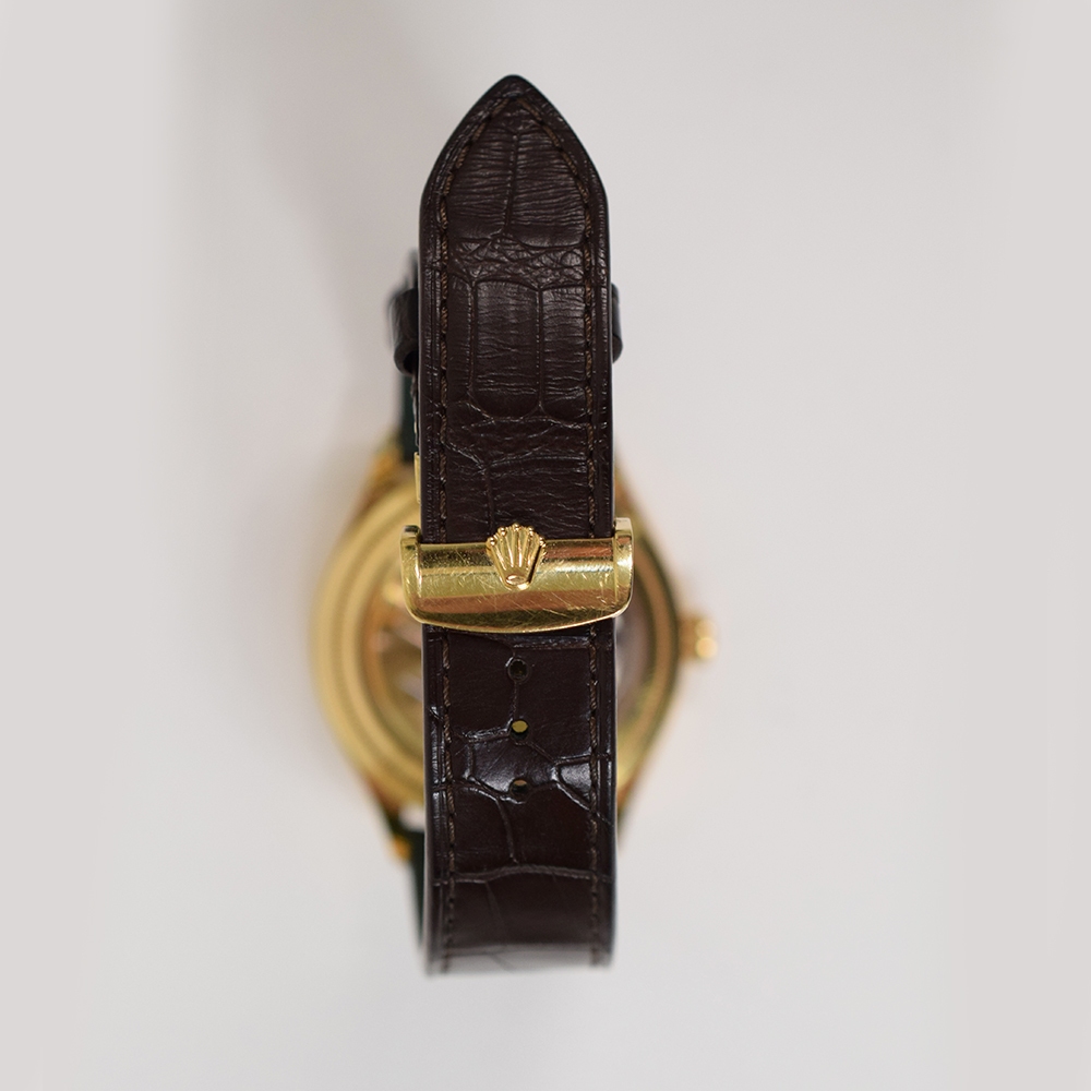 Rolex 1908 Yellow Gold Silver Dial 52508