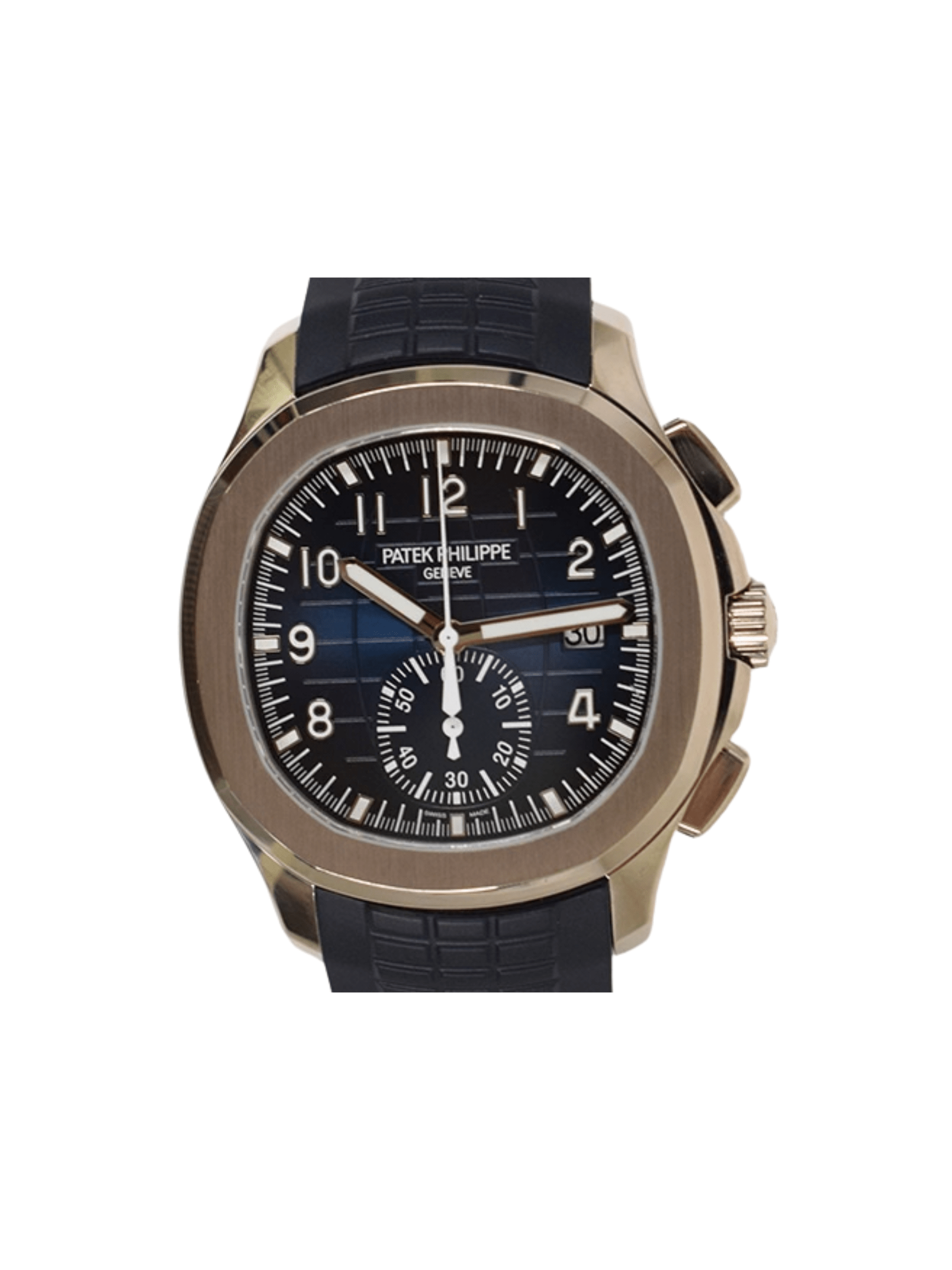 Patek Philippe Aquanaut Chronograph White Gold Blue Arabic Dial 5968G-001