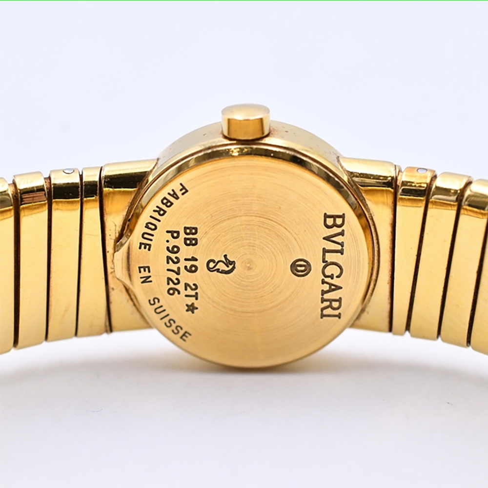 Bvlgari Tubogas Yellow Gold Black Dial BB192T