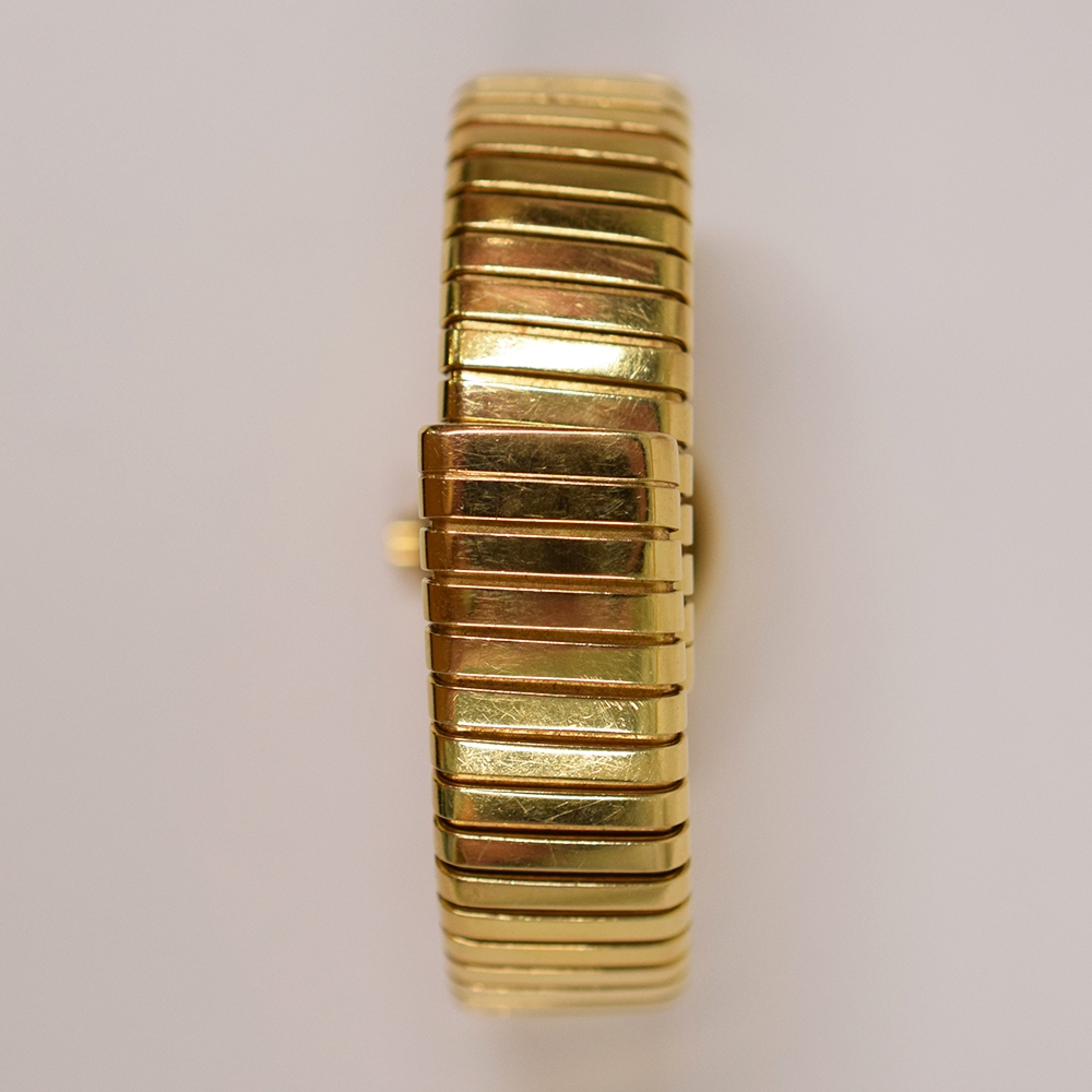 Bvlgari Tubogas Yellow Gold Black Dial BB192T