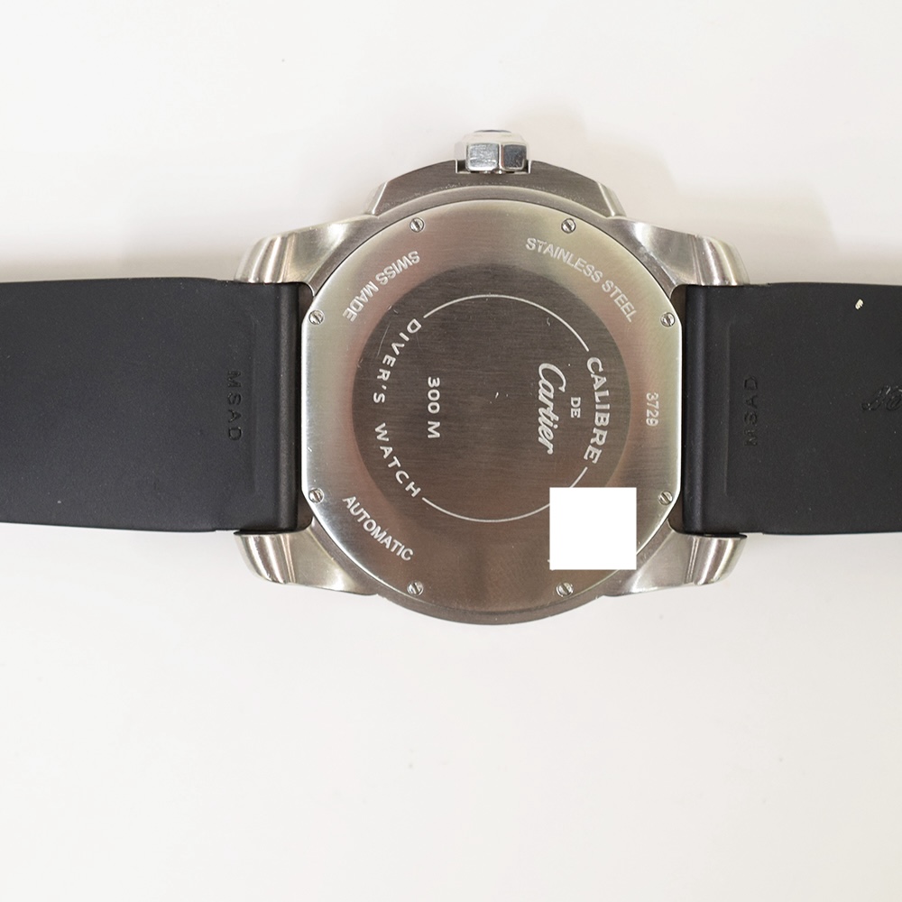 Cartier Calibre De Cartier Diver Stainless Steel Black Roman Dial W7100056