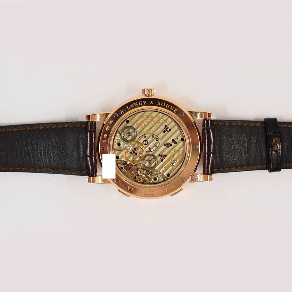 A. Lange & Söhne Lange 1 Time Zone Rose Gold White Roman Dial 116.032