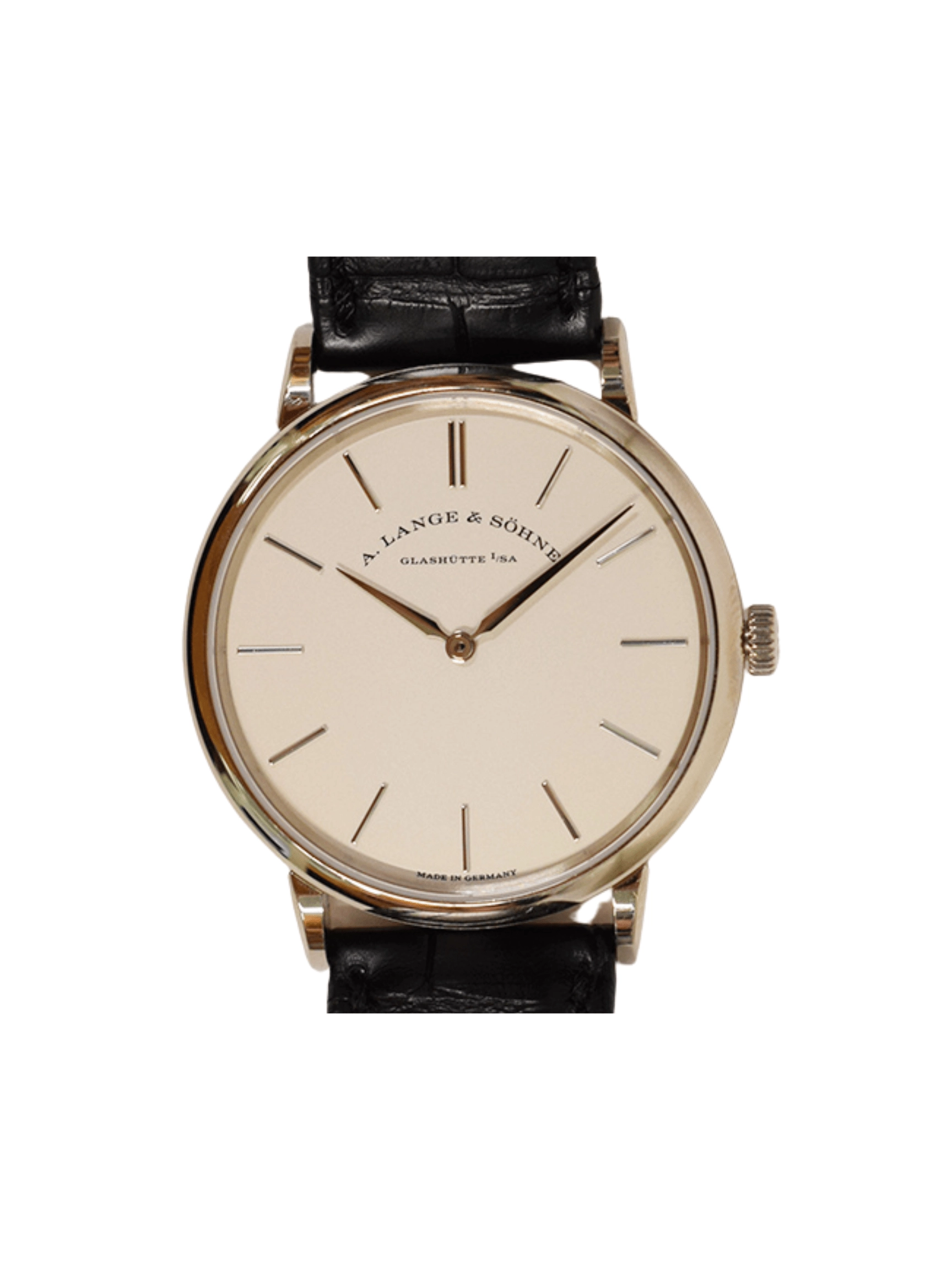 A. Lange & Söhne Saxonia Thin White Gold White Stick Dial 201.027