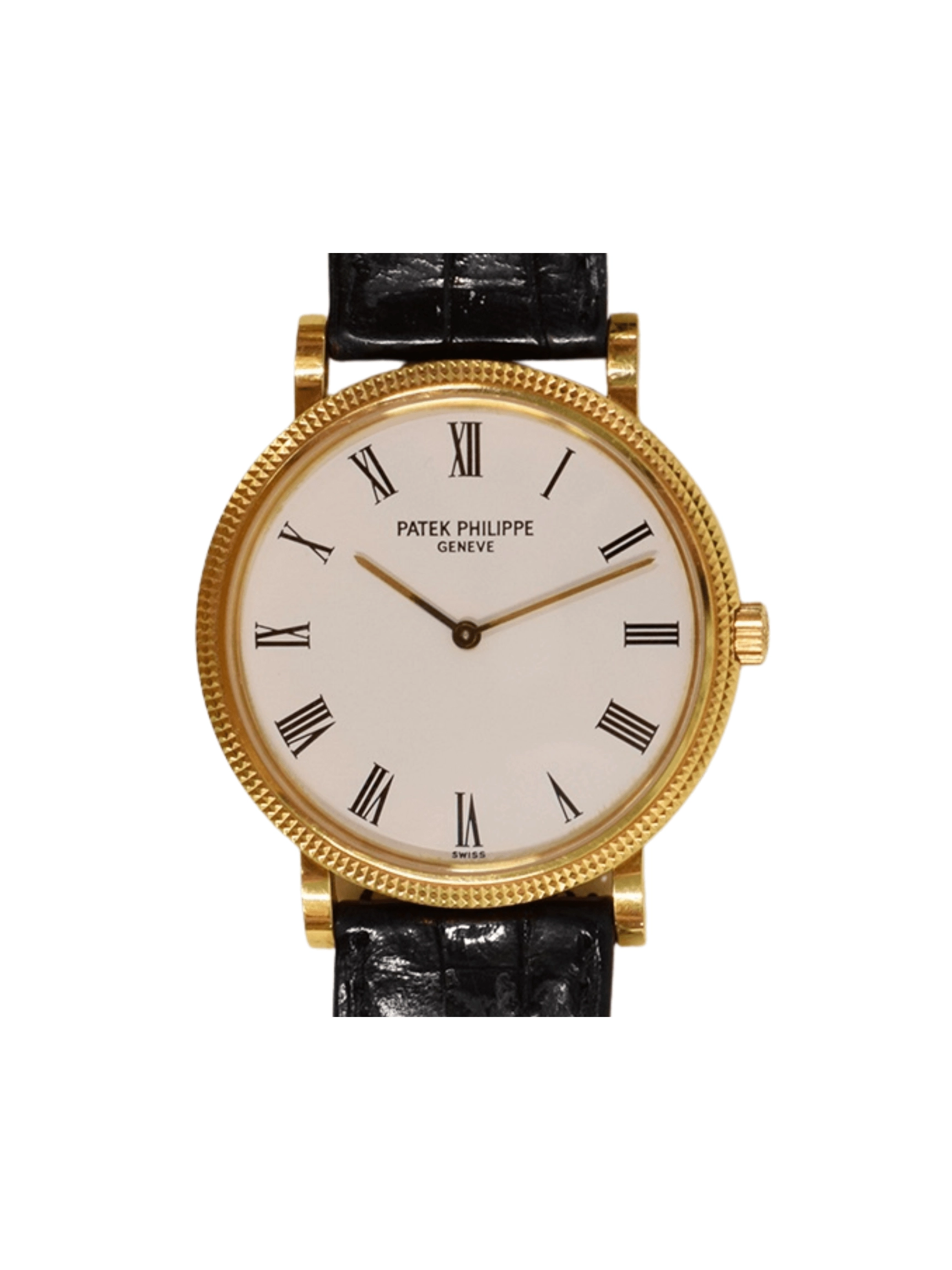 Patek Philippe Calatrava Yellow Gold White Roman Dial 5120J-001
