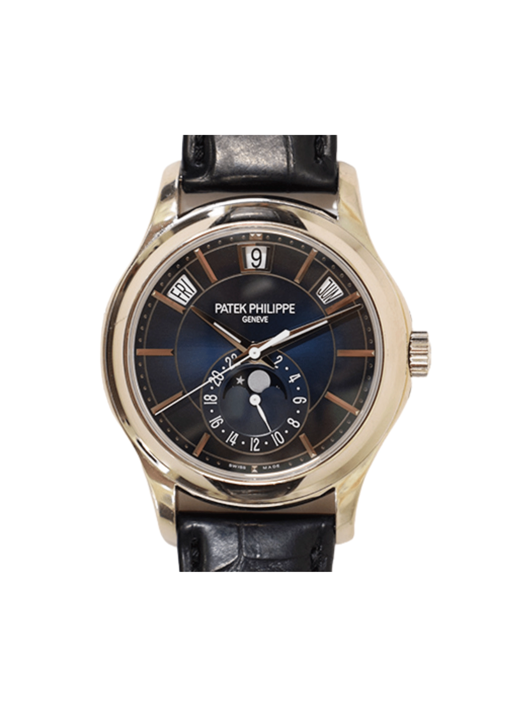 Patek Philippe Complications Annual Calendar Stainless Steel Blue Dial 5205G-013