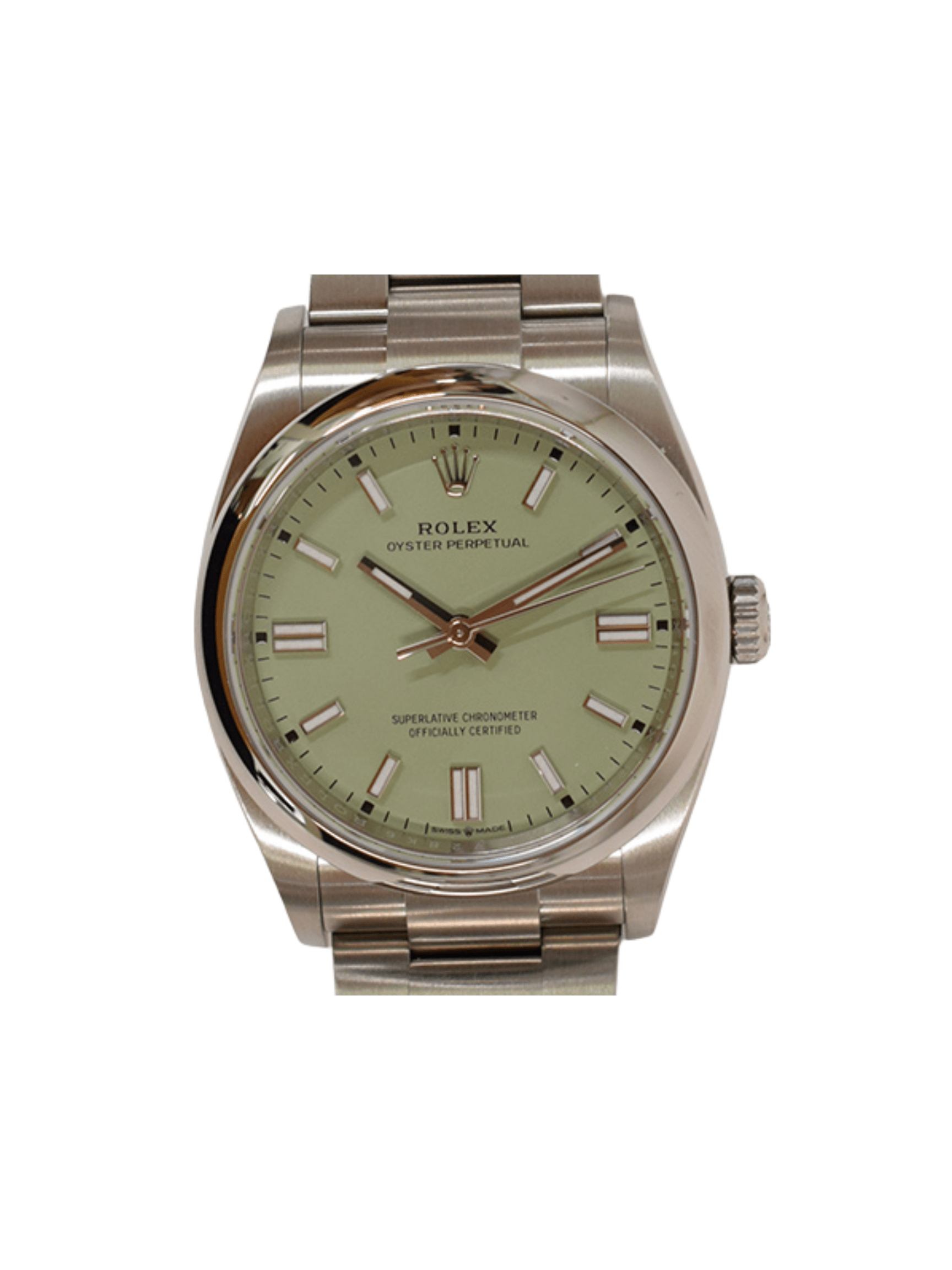 Rolex Oyster Perpetual Stainless Steel Pistachio Dial 126000