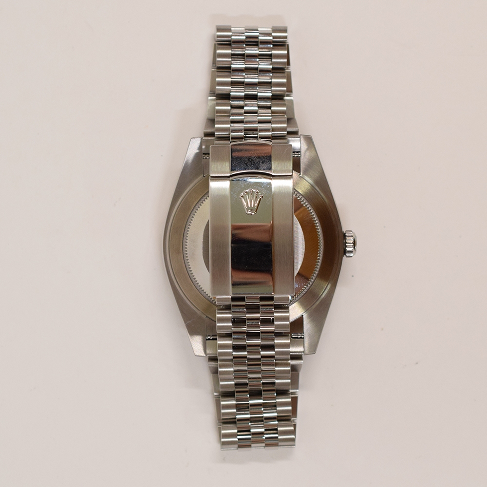 Rolex Datejust 41mm Stainless Steel and White Gold Silver Stick Dial 126334