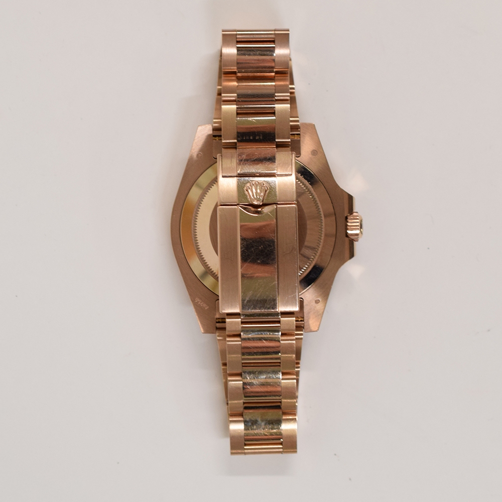 Rolex GMT-Master II Rose Gold "Root Beer" Black Dial 126715CHNR