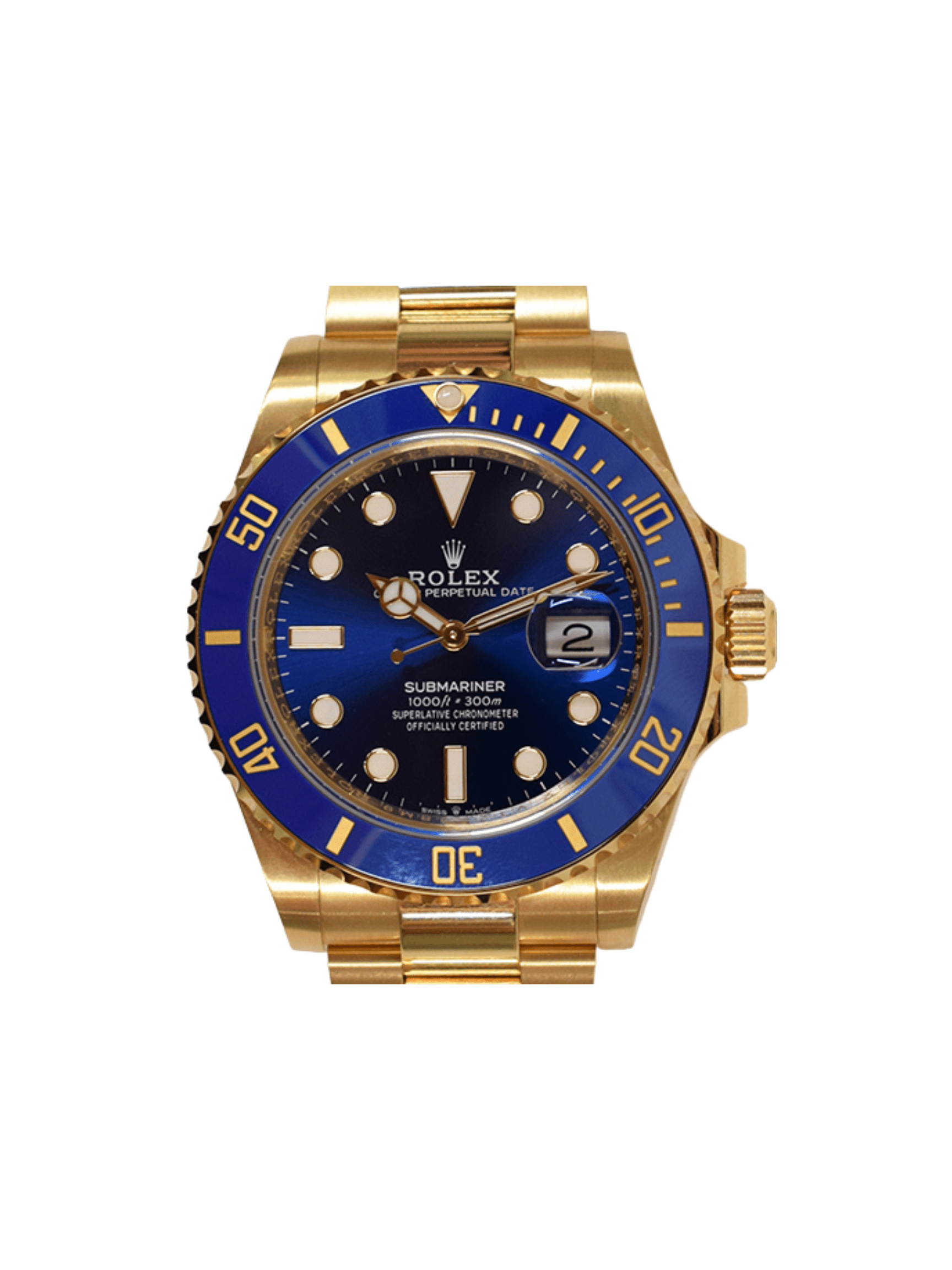 Rolex Submariner Date Yellow Gold Blue Dial 126618LB