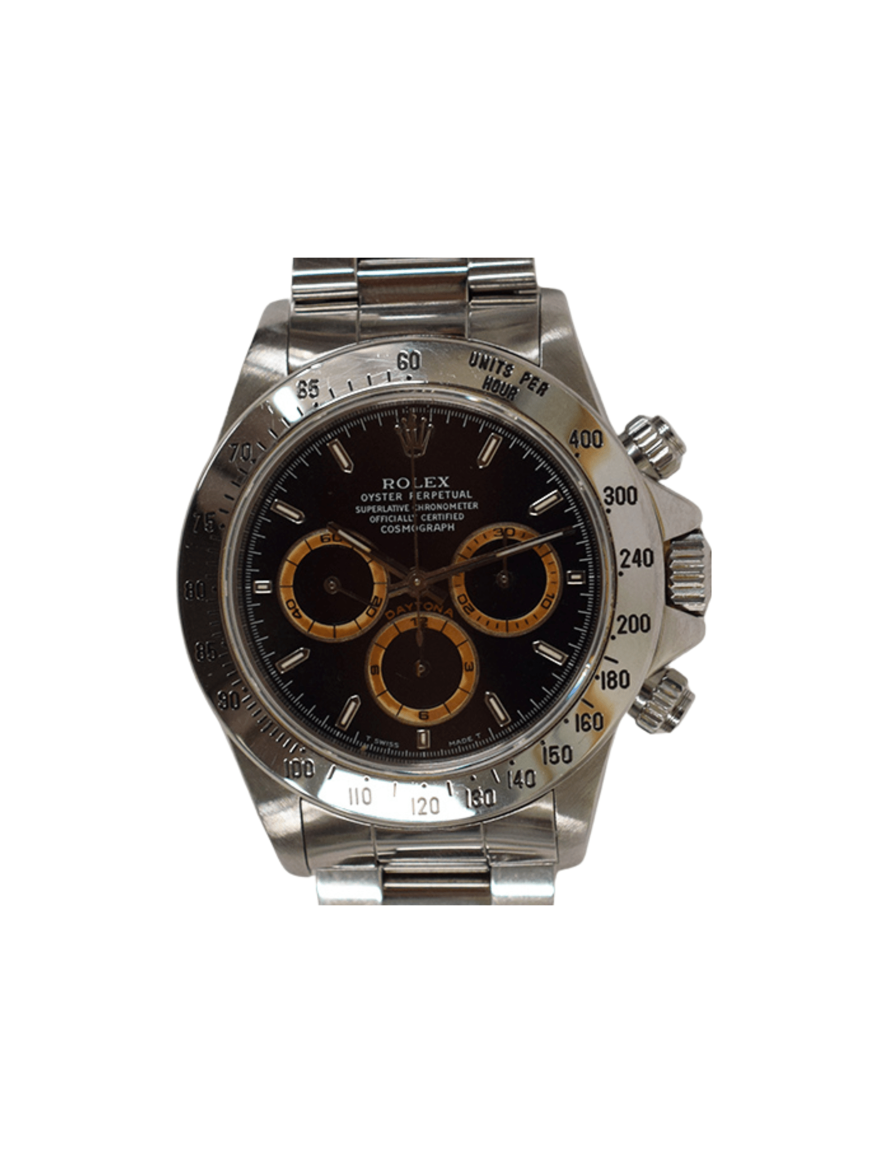 Rolex Daytona Stainless Steel "Zenith Movement" Black Dial 16520
