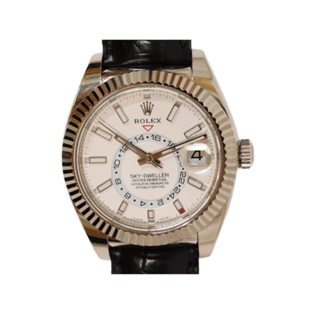 Rolex Sky-Dweller White Gold Silver Dial 326139