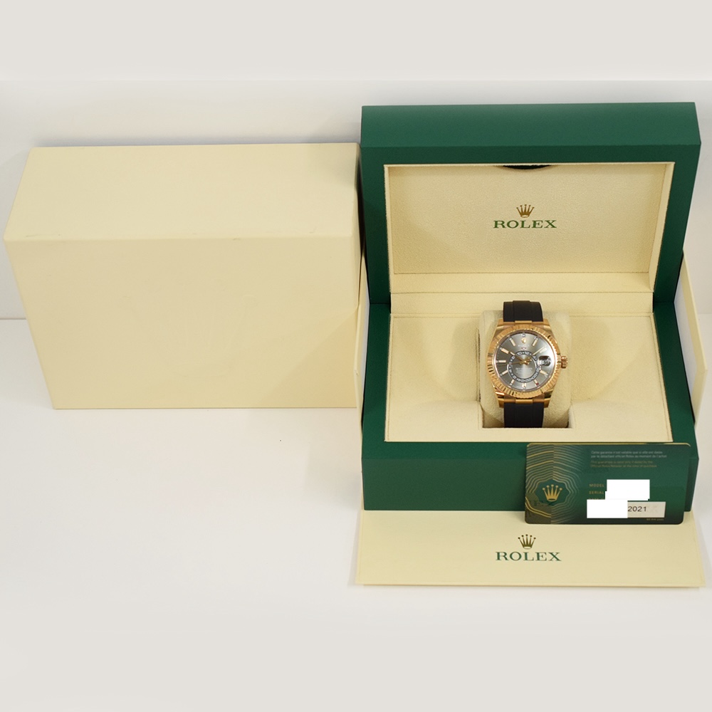 Rolex Sky-Dweller Rose Gold Slate Dial 326235
