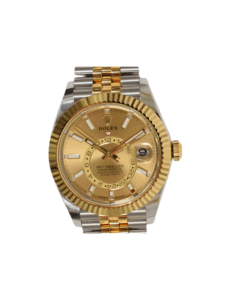 Rolex Sky-Dweller Stainless Steel and Yellow Gold Champagne Dial 336933