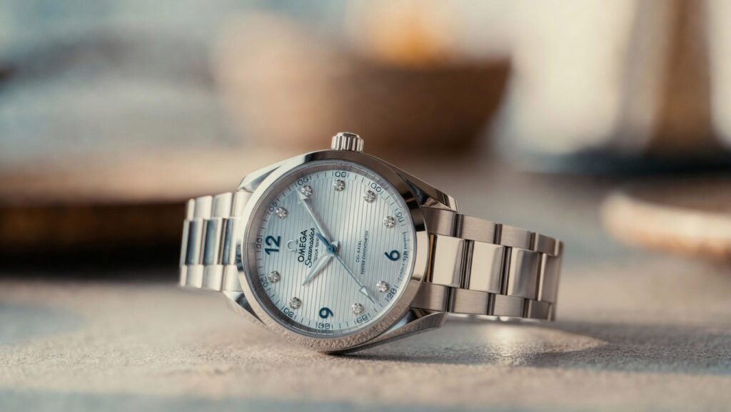 Women's Seamaster Aqua Terra on a flat surface
