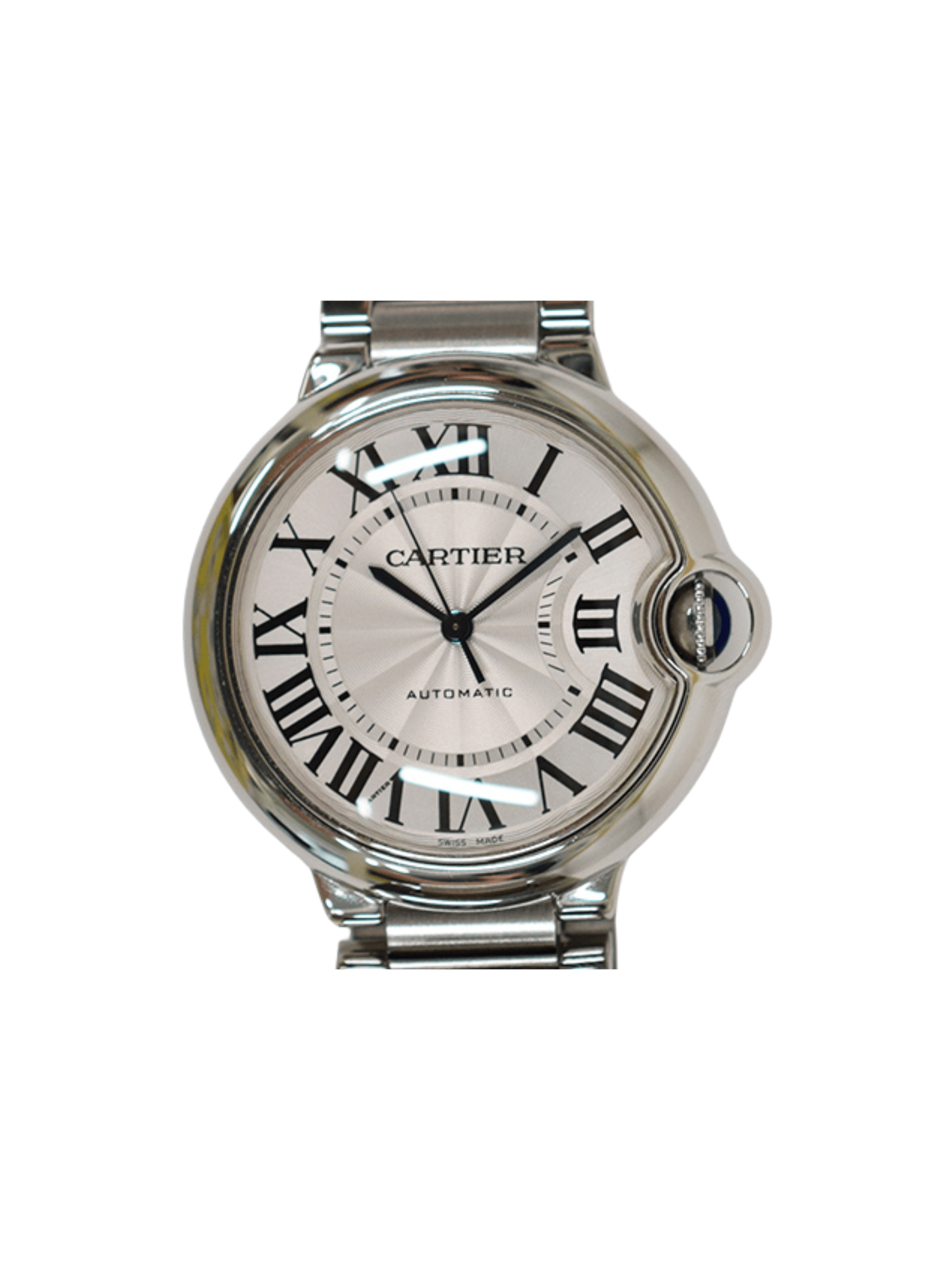 Cartier Ballon Bleu Stainless Steel Silver Roman Dial W6920046
