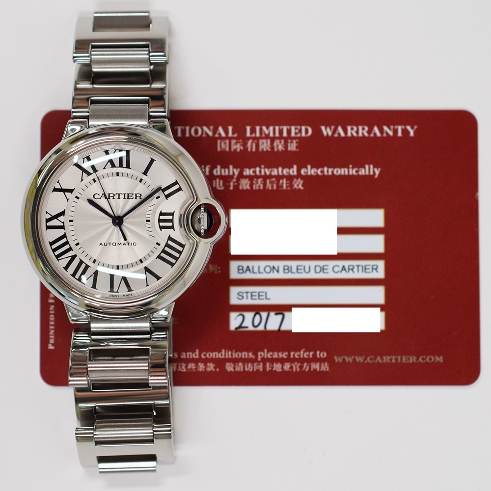 Cartier Ballon Bleu Stainless Steel Silver Roman Dial W6920046