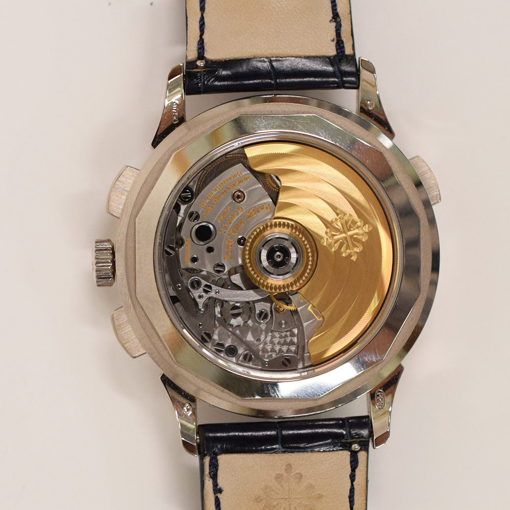 Patek Philippe World Time Chronograph White Gold Blue Dial 5930G-001