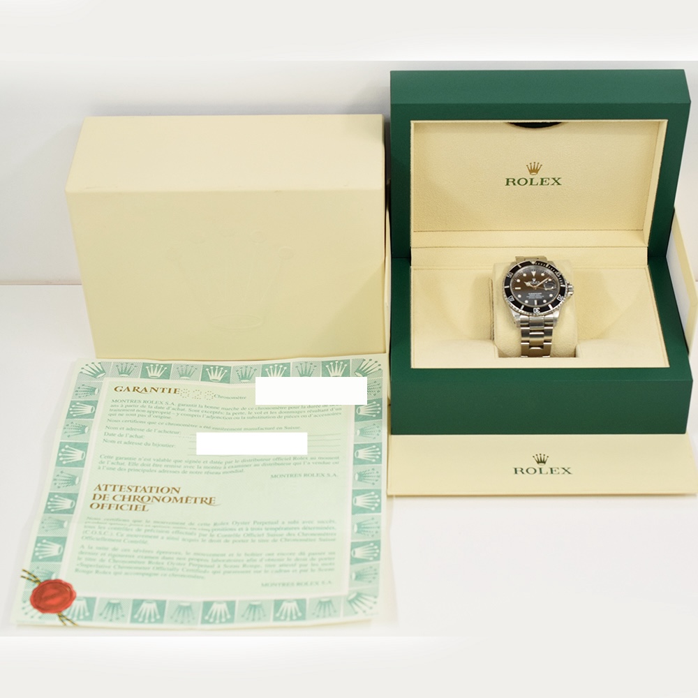 Rolex Submariner Date Stainless Steel Black Dial 16610