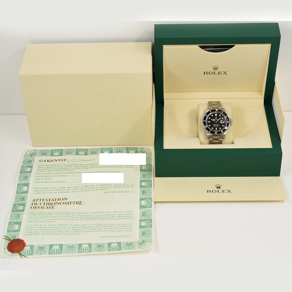 Rolex Submariner Date Stainless Steel Black Dial 16610