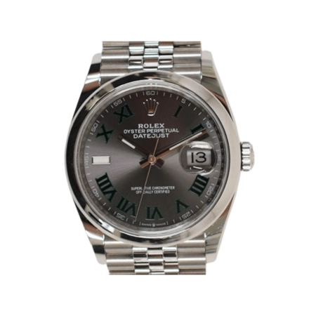 Rolex Datejust 36 Steel Stainless Wimbledon Roman Dial 126200