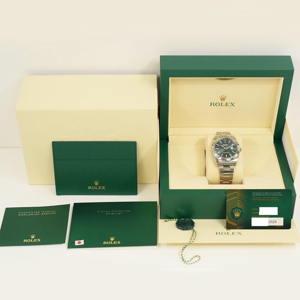 Rolex Datejust 41 Stainless Steel Mint Green Dial 126300