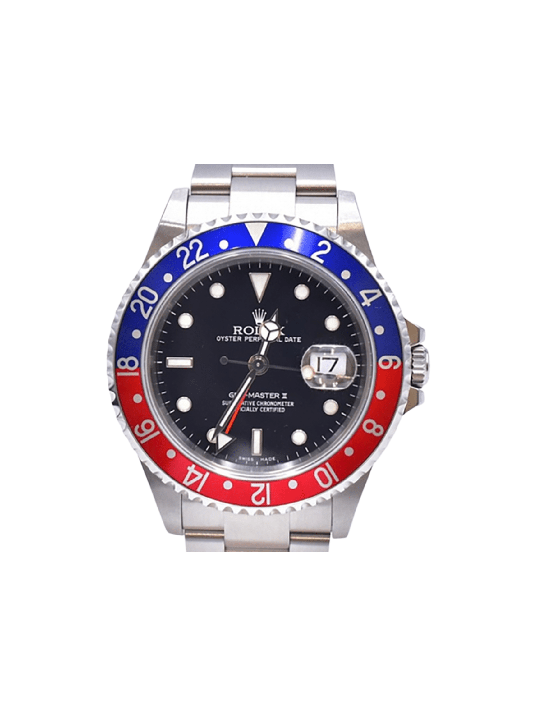 Rolex GMT-Master II "Pepsi" Stainless Steel Black Dial 16710